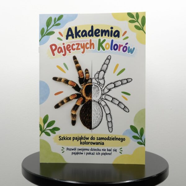 Akademia Pajęczych Kolorów - edukacyjna kolorowanka z pająkami PREORDER