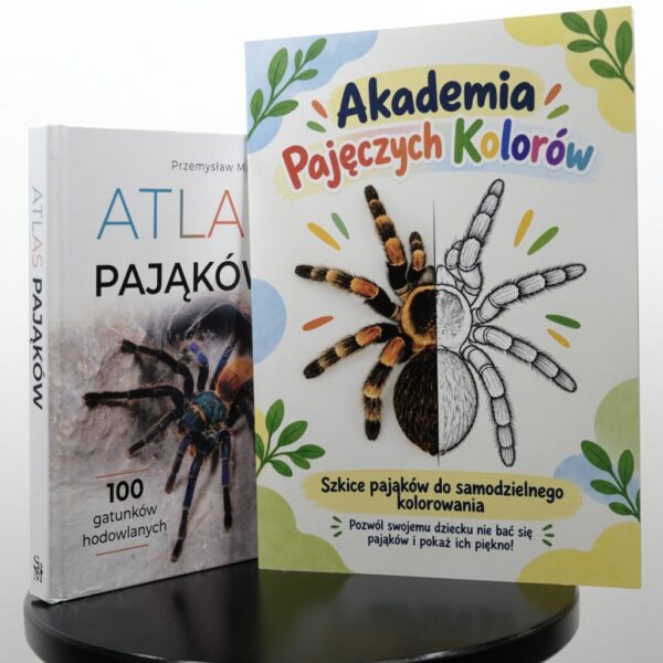 ZESTAW Akademia Pajęczych Kolorów + Atlas Pająków Przemysław Malgrab PREORDER